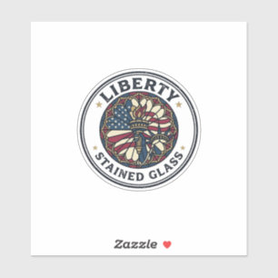 Liberty Bleiglas Patrioten Patrioten Bleiglas  Aufkleber