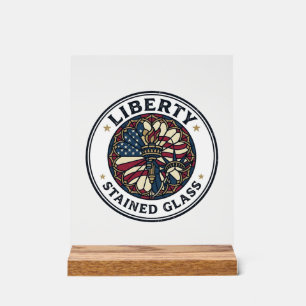 Liberty Bleiglas Patriotisch Patriotisch Bleiglas  Acrylschild