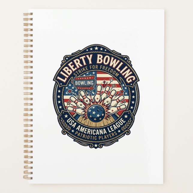 Liberty Bowling Patriotisch Patriotisches Bowling  Planer (Vorderseite)