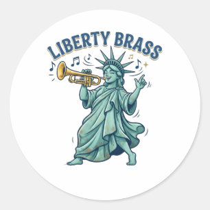 Liberty Brass Runder Aufkleber