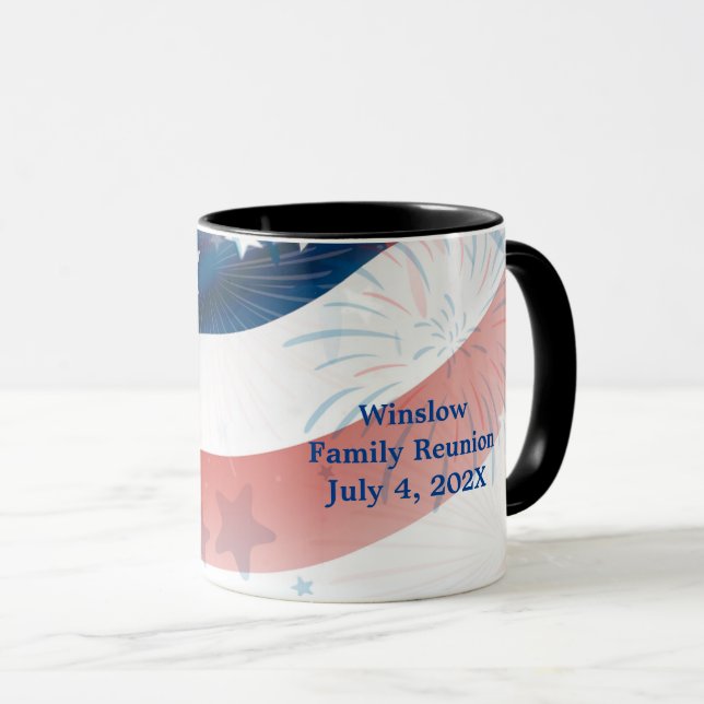 Liberty Brew: Personalisierter 4. Juli Tasse (VorderseiteRechts)