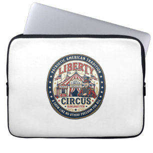 Liberty Circus Patriotischer Patriotischer Circus  Laptopschutzhülle