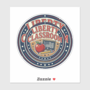 Liberty Classroom Patriotischer Patriotischer Lehr Aufkleber