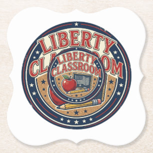 Liberty Classroom Patriotischer Patriotischer Lehr Untersetzer