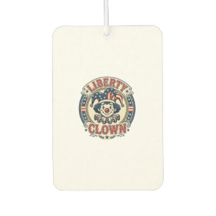 Liberty Clown Patriotischer Patriotischer Clowncor Autolufterfrischer