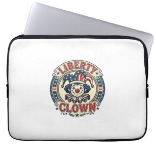 Liberty Clown Patriotischer Patriotischer Clowncor Laptopschutzhülle