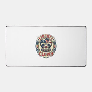 Liberty Clown Patriotischer Patriotischer Clowncor Schreibtischunterlage
