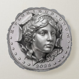 Liberty Coin  Rundes Kissen