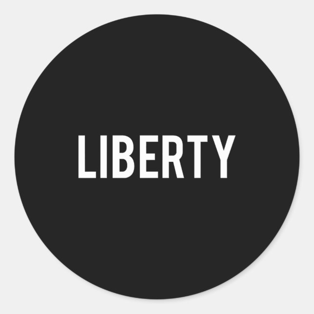 Liberty - Cool New Funny Name Fan Gift Tee  Runder Aufkleber (Vorderseite)