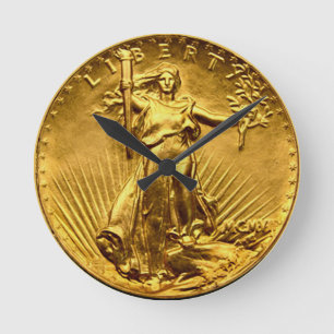 Liberty Dollar Runde Wanduhr