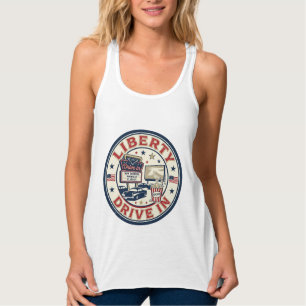 Liberty Drive In Patriotisch Patriotisch Drive In Tank Top