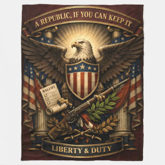 Liberty & Duty  Fleecedecke