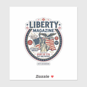 Liberty Eis am Stiel Patriotisch Patriotisches Eis Aufkleber