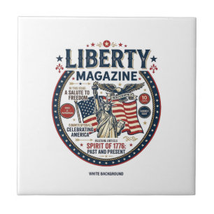 Liberty Eis am Stiel Patriotisch Patriotisches Eis Fliese