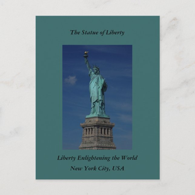 Liberty Enlightening the World - Statue of Liberty Postkarte (Vorderseite)