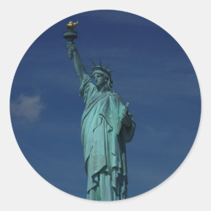 Liberty Enlightening the World - Statue of Liberty Runder Aufkleber
