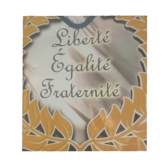Liberty Equality Fraternity.png Notizblock (Vorderseite)