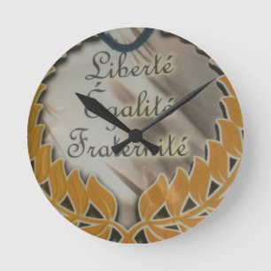 Liberty Equality Fraternity.png Runde Wanduhr