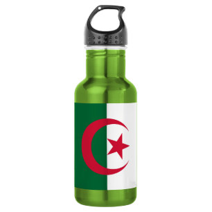 Liberty Flasche mit der Flagge Algeriens Edelstahlflasche