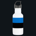 Liberty Flasche mit der Flagge Estlands Edelstahlflasche<br><div class="desc">Feiern Sie estnischen Stolz, wo immer Sie hingehen, mit dieser Liberty-Flasche mit der kühnen und schönen Flagge Estlands! Diese patriotische Wasserflasche wurde mit der ikonisch blauen, schwarzen und weißen Trikolore entworfen und bringt Estland in einer schlanken, praktischen Form zum Leben. Egal, ob Sie bei der Arbeit, bei einer Wanderung oder...</div>