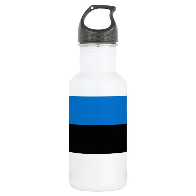 Liberty Flasche mit der Flagge Estlands Edelstahlflasche (Vorderseite)