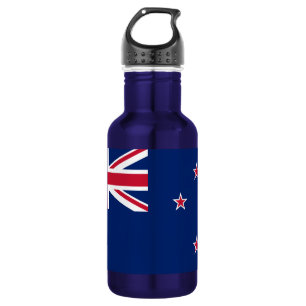 Liberty Flasche mit der Flagge Neuseelands Edelstahlflasche