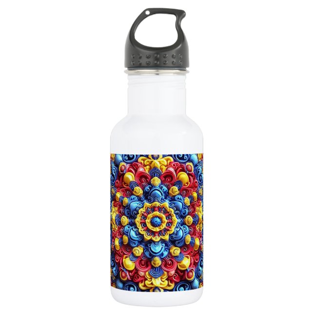 Liberty Flasche Rumänische Farben Edelstahlflasche (Vorderseite)