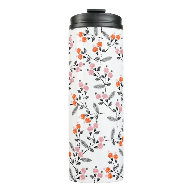 Liberty Florals: Handstickerei Thermosbecher (Vorderseite)