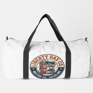 Liberty Gas Co Patriotische Patriotische Tankstell Duffle Bag