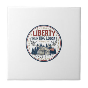 Liberty Jagd Lodge Patriotisch Patriotisch Jagd Fliese