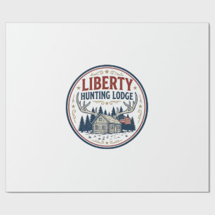 Liberty Jagd Lodge Patriotisch Patriotisch Jagd  Geschenkpapier