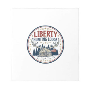 Liberty Jagd Lodge Patriotisch Patriotisch Jagd Notizblock