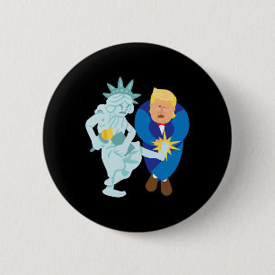 Liberty Kicks Trump 2020 Wahl Anti Donald Demo Button