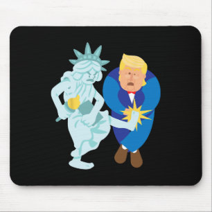 Liberty Kicks Trump 2020 Wahl Anti Donald Demo Mousepad