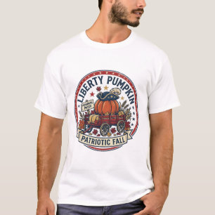 Liberty-Kürbis Patriotisch Patriotischer Kürbis He T-Shirt