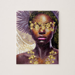 Liberty Kween African American Woman Art Puzzle