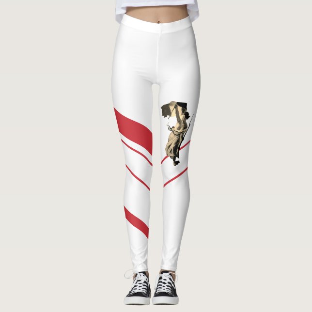 Liberty Leading the People Delacroix revolutionary Leggings (Vorderseite)