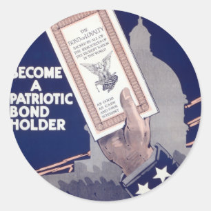 Liberty Loan Runder Aufkleber
