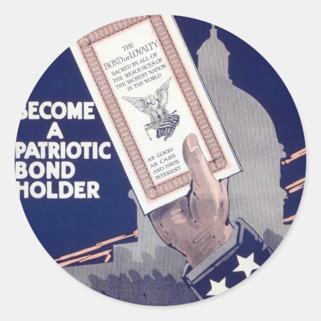 Liberty Loan Runder Aufkleber (Vorderseite)