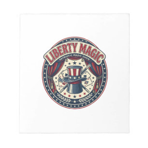 Liberty Magic Patriotisches Patriotisches Magie-Sh Notizblock