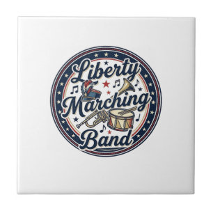 Liberty Marching Band Patriotischer Patriotischer Fliese