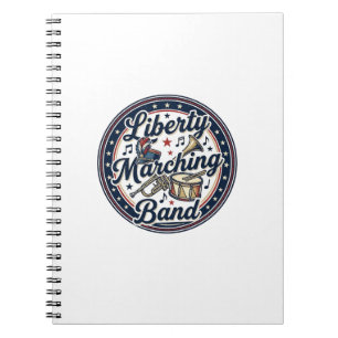 Liberty Marching Band Patriotischer Patriotischer  Notizblock