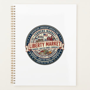 Liberty Market Patriotischer Patriotischer Bauernm Planer
