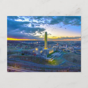 Liberty Memorial bei Sonnenuntergang, Kansas City, Postkarte