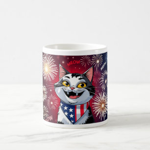Liberty Meowgnet - Patriotische Katze-Tasse Kaffeetasse