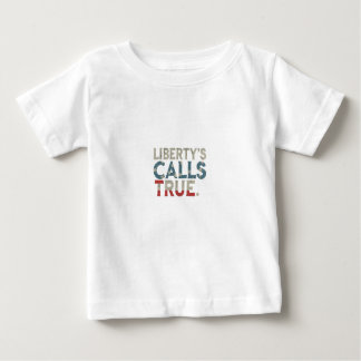 Liberty nennt wahre Briefgestaltung Baby T-shirt