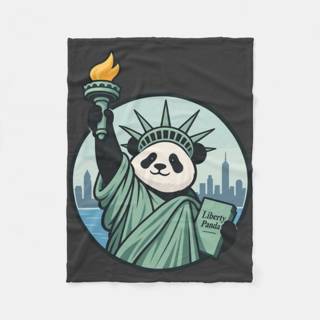 Liberty Panda Fleecedecke (Vorderseite)