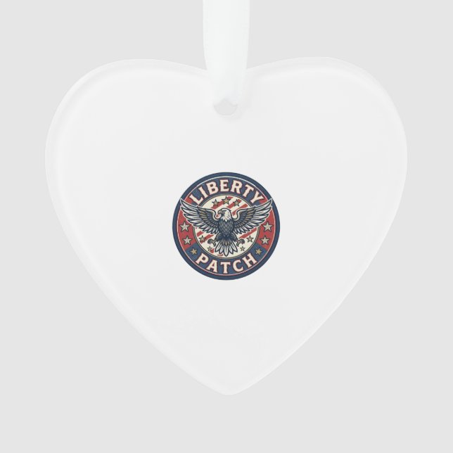 Liberty Patch Patriotischer Stickerei-Patch Ornament (Vorderseite)