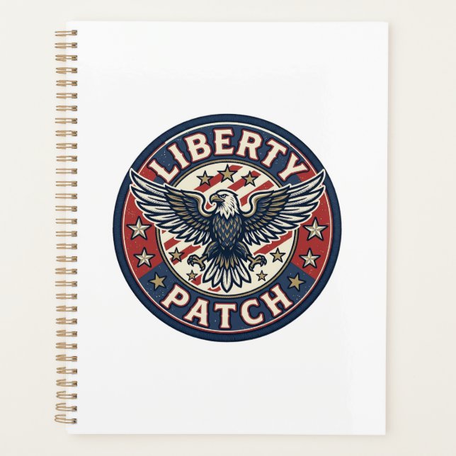 Liberty Patch Patriotischer Stickerei-Patch Planer (Vorderseite)