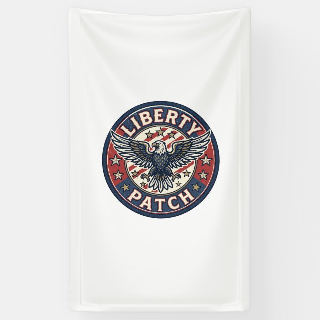 Liberty Patch Patriotisches Patch Stickerei Banner (Vertikal)